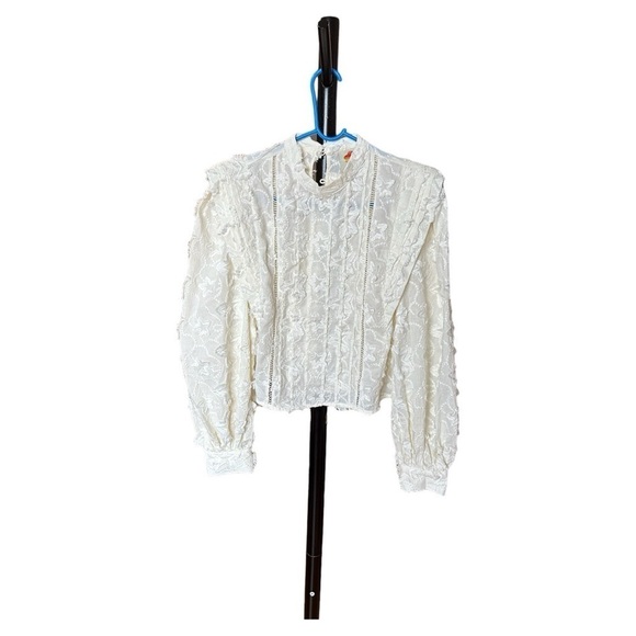 NWOT FARM Rio 3D Star Embroidered Blouse - Picture 2 of 6